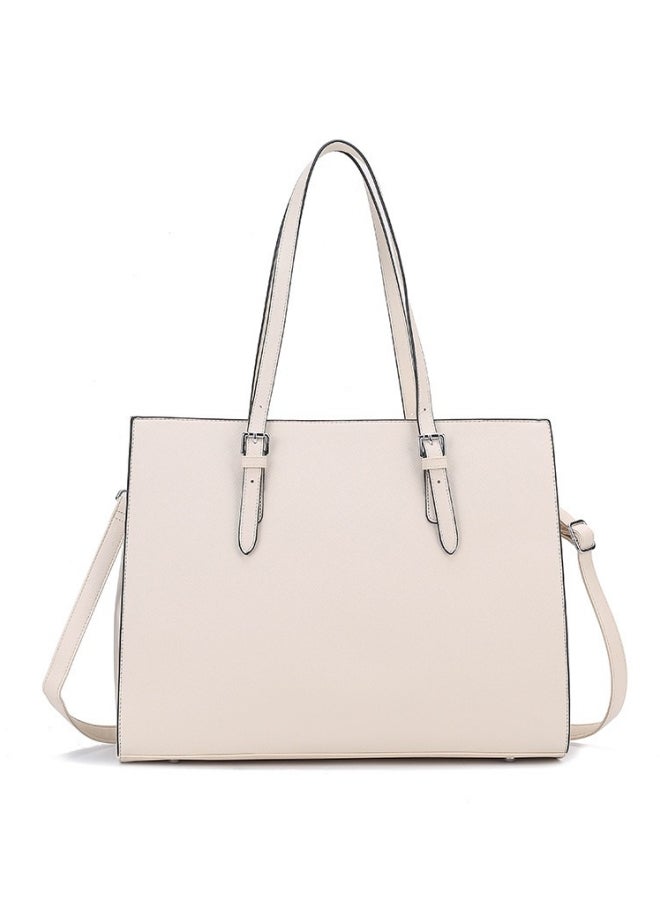 Women's Laptop Bag, Ladies Waterproof Lightweight PU Leather Business Shoulder Bag Briefcase Office Bag, Large Capacity Handbag Crossbody Bag Side Bag for Girls and College Students  - Image 1