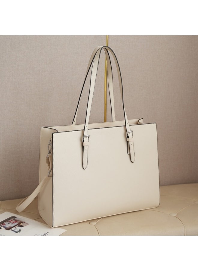 Women's Laptop Bag, Ladies Waterproof Lightweight PU Leather Business Shoulder Bag Briefcase Office Bag, Large Capacity Handbag Crossbody Bag Side Bag for Girls and College Students  - Image 2