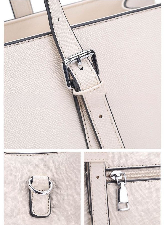 Women's Laptop Bag, Ladies Waterproof Lightweight PU Leather Business Shoulder Bag Briefcase Office Bag, Large Capacity Handbag Crossbody Bag Side Bag for Girls and College Students  - Image 5