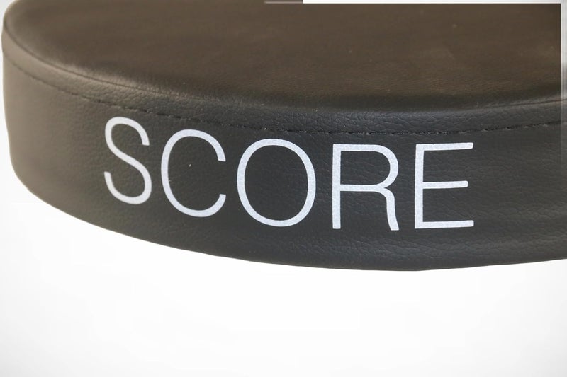 SCORE SDD10 Drum Bench Heavy Duty Height Adjustable Drum Throne Chrome - Image 2