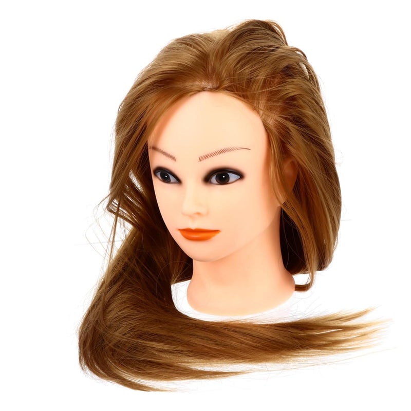[Limited remaining units] DOITOOL Hairdresser Training Mannequin Head with Long Hair Braiding and Styling Practice Doll Head for Cosmetology Students Durable Synthetic Hair with Base for Hairdressers KSA standard compatible design Special bargain price Integrated practical design Fit kitchen & bedroom Storage & transit friendly Fixed & portable compatible Compact design Hardened processed substance Natural tone color options Economical varied design options Nationwide popular Long term use design Ready post purchase fulfill Multi-category warehouse equip Trendy flexible practical build Modern practical shape Hanging space save Regional distribution available Fault optimized construction Highly recommended by buyers Most wanted item Connectable modular Transit & use compatible Better quality than ordinary goods - Image 1