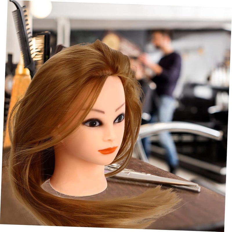 [Limited remaining units] DOITOOL Hairdresser Training Mannequin Head with Long Hair Braiding and Styling Practice Doll Head for Cosmetology Students Durable Synthetic Hair with Base for Hairdressers KSA standard compatible design Special bargain price Integrated practical design Fit kitchen & bedroom Storage & transit friendly Fixed & portable compatible Compact design Hardened processed substance Natural tone color options Economical varied design options Nationwide popular Long term use design Ready post purchase fulfill Multi-category warehouse equip Trendy flexible practical build Modern practical shape Hanging space save Regional distribution available Fault optimized construction Highly recommended by buyers Most wanted item Connectable modular Transit & use compatible Better quality than ordinary goods - Image 5
