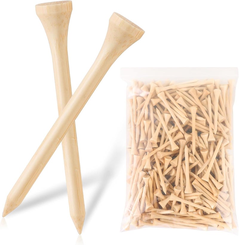 weyleity Bamboo Golf Tees 1000/500/250 PCS 2-3/4 & 3-1/4 inch Length | Bamboo Golf Tees, 7X Stronger Than Wood Golf Tees, Reduce Friction & Side Spin - Image 1
