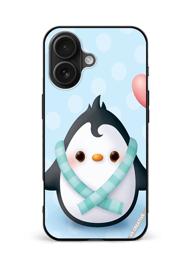 VR CREATIVE Protective Case Cover For Apple iPhone 16 Plus Baby Penguin Design Multicolour