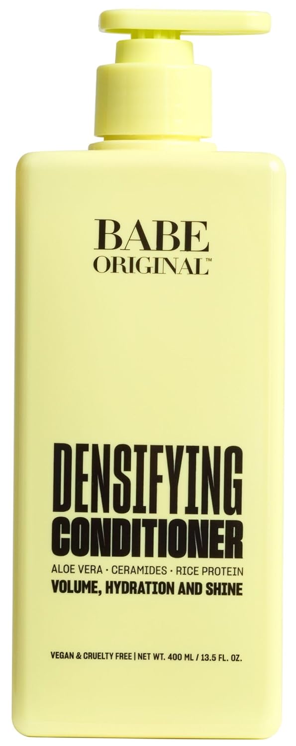 BABE ORIGINAL Locks Densifying Hair Conditioner Thinning Hair Solution Promotes Thickness and Prevents Hair Loss for Fuller Thicker Hair Cruelty Free 135 fl oz