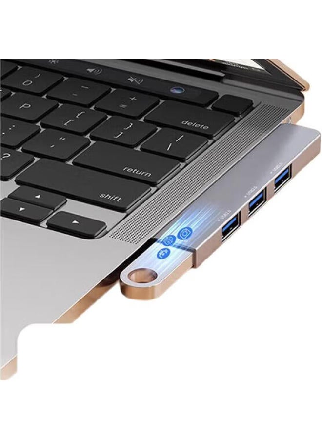 isky To Usb 3.0 Expansion Dock Splitter, Compatible 4-Port Usb Hub, Laptop Adapter, Usb Hub - Image 2