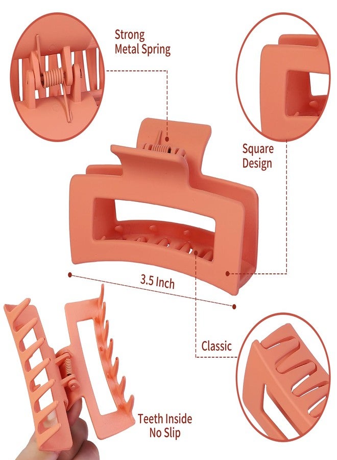 سيسيايبو مجموعة مشابك شعر متوسطة الحجم من سيسايبو، 12 قطعة، 3.5 بوصة، بألوان متنوعة - مشابك شعر للشعر الكثيف والخفيف، مشابك مربعة، مشابك فك، إكسسوارات شعر بالجملة للنساء والفتيات - Image 5
