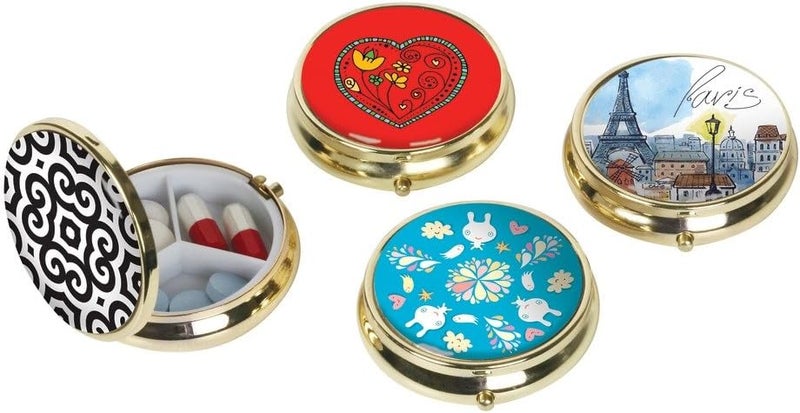 Ezy Dose Fashion Pill Holder - 3 Compartment Daily Pill Case - Image 3