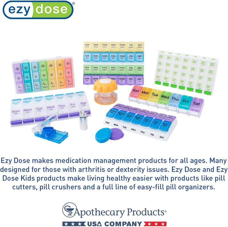 Ezy Dose Fashion Pill Holder - 3 Compartment Daily Pill Case - Image 5