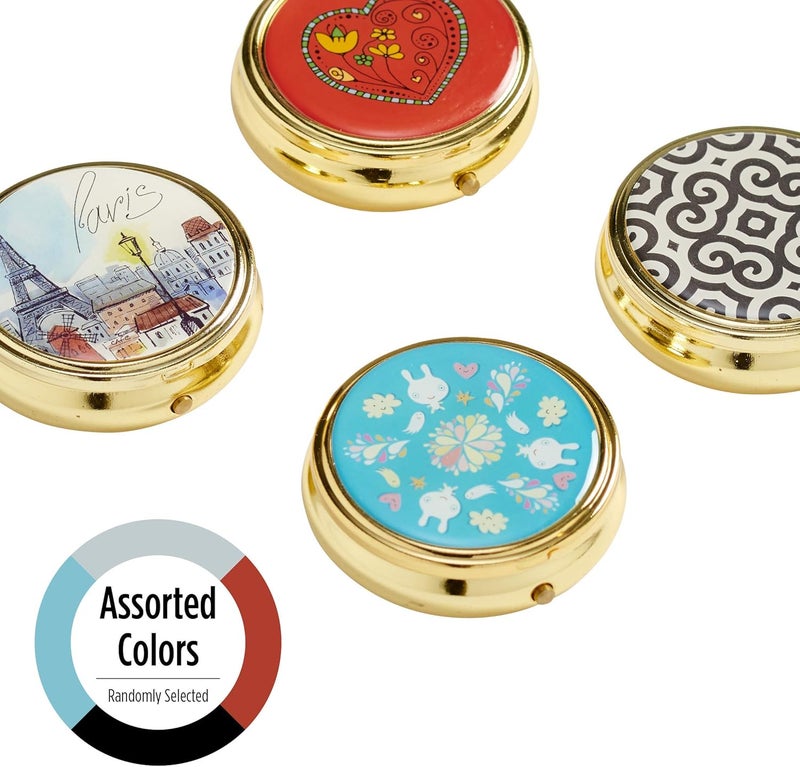 Ezy Dose Fashion Pill Holder - 3 Compartment Daily Pill Case - Image 4