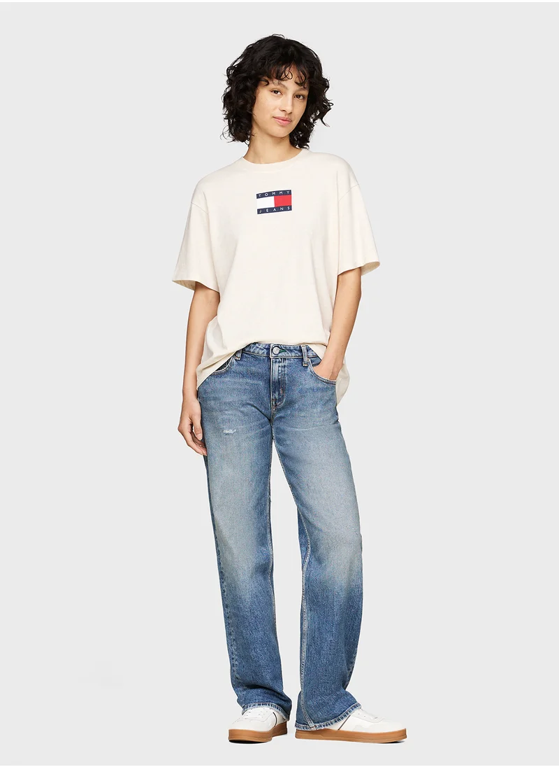 تومي جينز Crew Neck Graphic T-Shirt