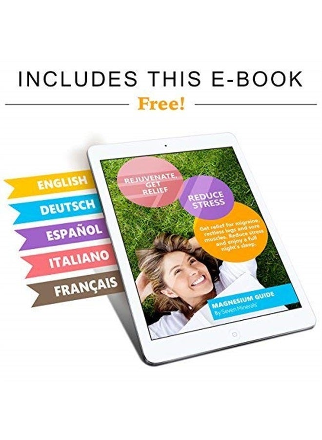 Seven Minerals Relaxing Legs Magnesium Chloride Flakes 3lb – Absorbs Better Than Epsom Salt - Unique Foot Soak Formula for Tired Legs and Leg Cramps - with USDA Organic Orange, Cedarwood & Lavender - Image 5