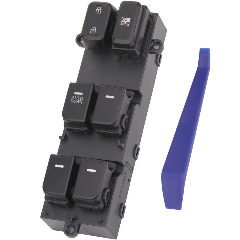 AiYiGu Main Window Switch Power Control Button Compatible with Kia Optima LHD 2011 2012 2013 Replacement OEM 935702T000 Front Left Driver Side Orange Light 1 Auto 16 Pins