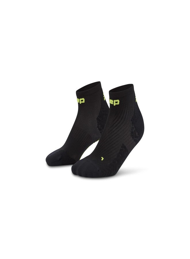 CEP Core Run Ultralight Low Cut Socks, Black/Lime, Unisex, XL - Image 3