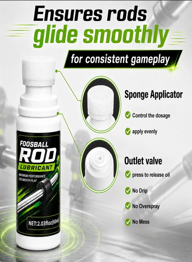 GDDP Foosball Rod Lubricant, 2 Pcs Silicone Lube with Sponge Applicator - Image 5