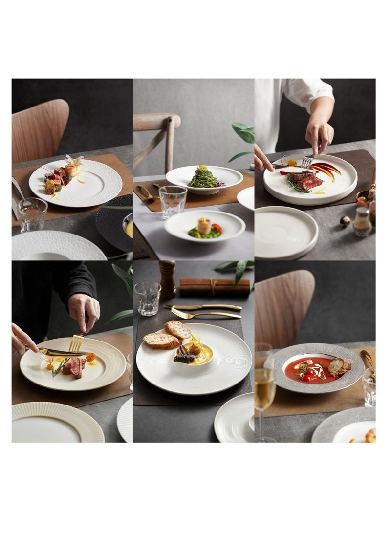 نوفولان مفارش طعام 4 قطع مقاومة للماء والزيت، عازلة للحرارة، مصنوعة من جلد البولي يوريثان عالي الجودة، مناسبة للأطباق والأكواب والأطباق الغربية، مقاس 44.5×30 سم (بني غامق) - Image 3