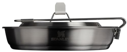Stanley Wildfare Pro 15-Piece Stainless Steel Fry Pan Cook Set | 8.75 in Fry Pan with Fold & Lock Handle | Plates and Utensils | Camping Essentials for Your Camp Kitchen | BPA-Free - Image 1