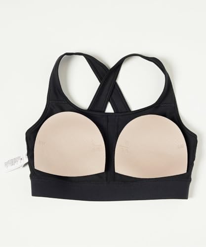 Under Armour Womens Crossback Mid Impact Sports Bra , Black (001)/Jet Gray , Large - Image 3