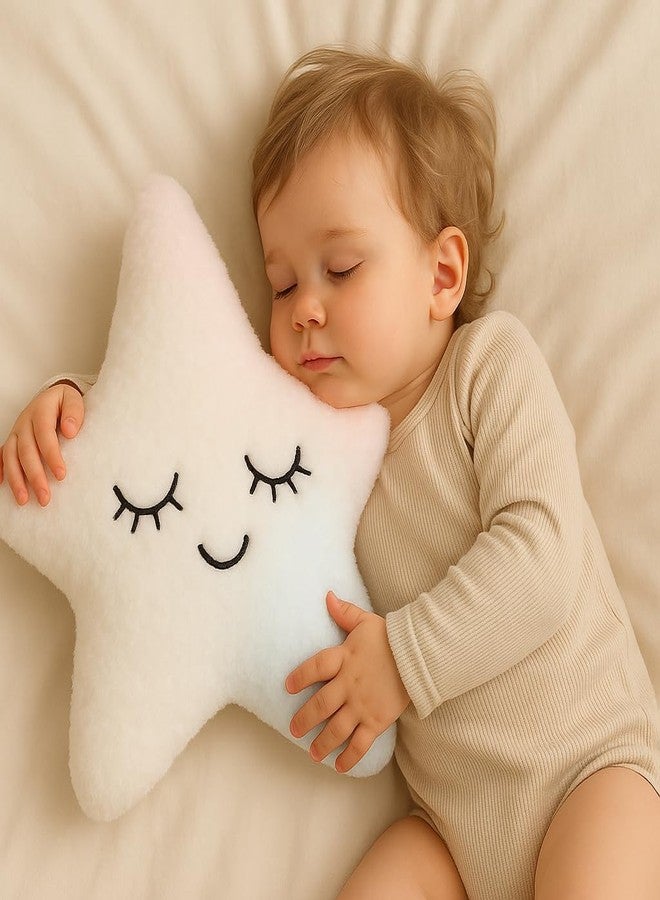HAPPY BRO Multicolor Star Shaped Soft Plush Pillow | Cute Decorative Cushion for Sofa, Bed, Nursery, Kids Room & Home Décor - Image 4
