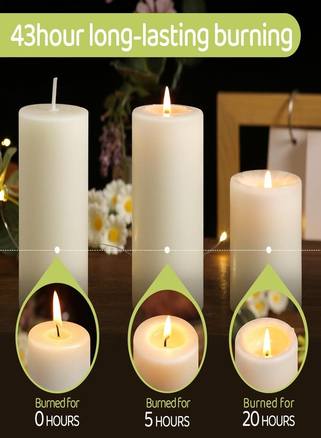 MAKALONE Beeswax Pillar Candles,86 Hours Long Burning Pure Off-White Beeswax Candles,Unscented Bees Wax Candles for Home,Prayer,Dripless Smokeless Organic 100% Beeswax Candles Bulk 2x4in-2pack - Image 5