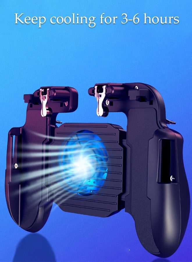 DUNISO 2 in 1 Phone Cooler for Gaming, Fast Phone Cooling Fan Gamepad, Mobile Game Controller, Cellphone Radiator for Mobile Gaming TikTok Live Stream, Fit All Types of iPhone Android Smartphones - Image 2