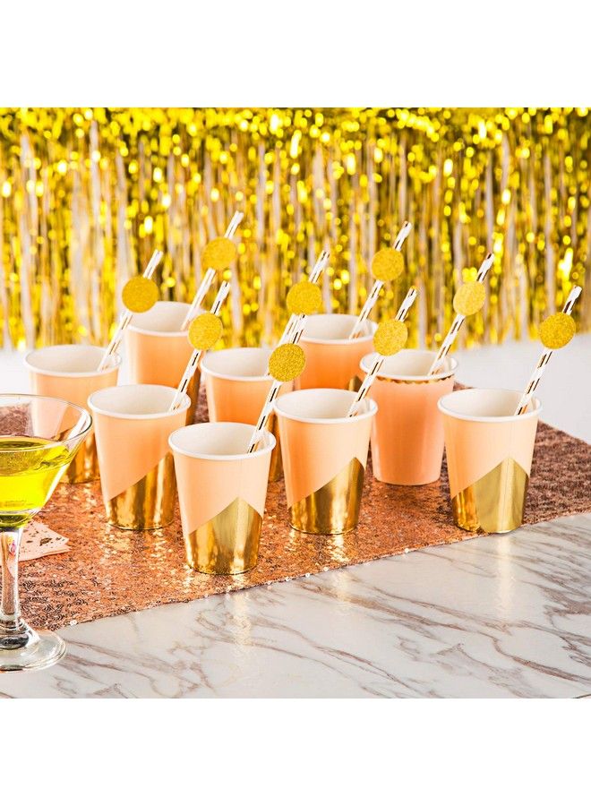 MOWO Glitter Paper Confetti Circles, Wedding Party Decor And Table Decor, 1.2’’ In Diameter (Glitter Gold,200Pc) - Image 5