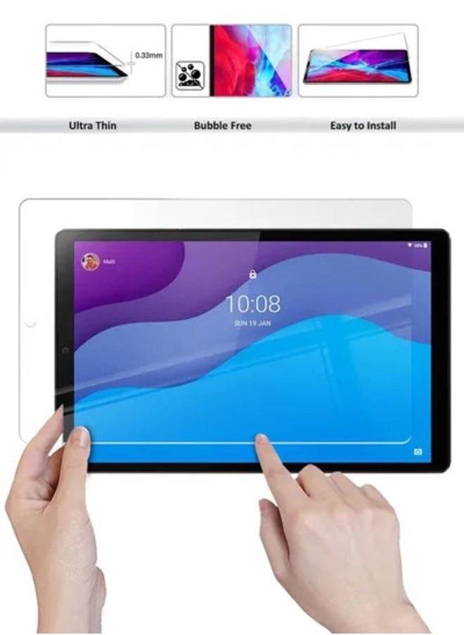 Generic - Tempered Glass Screen Protector For Lenovo Tab M10 HD 10.1 Inch (TB-X306) Clear - Image 1