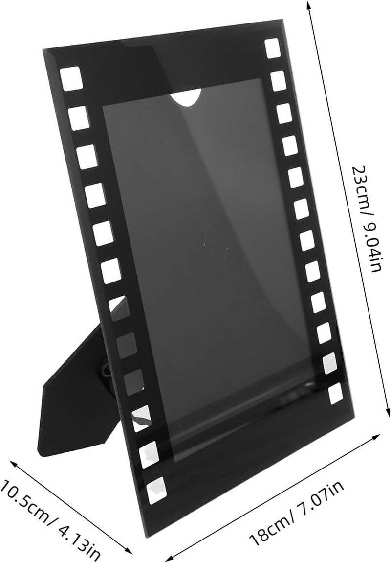 PRETYZOOM Vintage Film Strip Picture Frame 7-inch Standing Tabletop Photo Display for Bridal Photography, Freestanding Movie Photo Frame for Living Room and Studio Decoration - Image 2