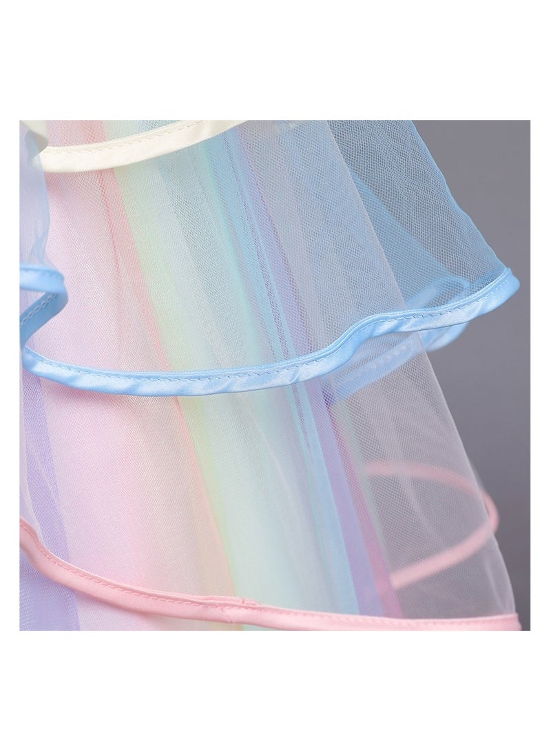 We Happy Girls Unicorn Floral Birthday Party Dress Princess Tutu Costume - Image 4