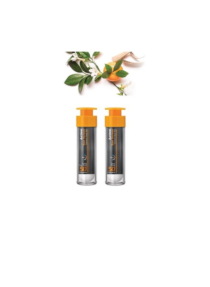 Frezyderm Active Tinted Sun Screen Face Fluid SPF 50 + 50ml - Image 2