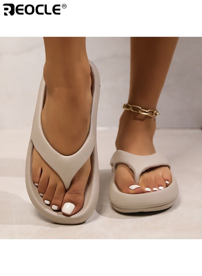 ريوكل صنادل نسائية مصنوعة من EVA مع دعم للقوس وتصميم غير قابل للانزلاق، شباشب خارجية للنساء بميزة جفاف سريع للاستخدام في السباحة على الشاطئ - Image 4