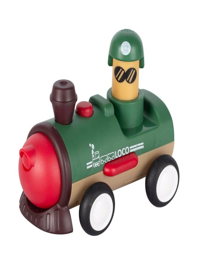 GoldiMec Pack of 2 Toy Cars Push and Go Play Set Friction Powered Car Pull Back Vehicles Transport Tools Gifts for Babies Toddlers Kids Boys Girls Age 3+ Years Old (Car and Train) Multi Colour - Image 5