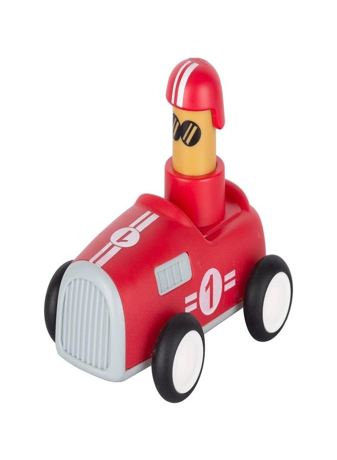 GoldiMec Pack of 2 Toy Cars Push and Go Play Set Friction Powered Car Pull Back Vehicles Transport Tools Gifts for Babies Toddlers Kids Boys Girls Age 3+ Years Old (Car and Train) Multi Colour - Image 2