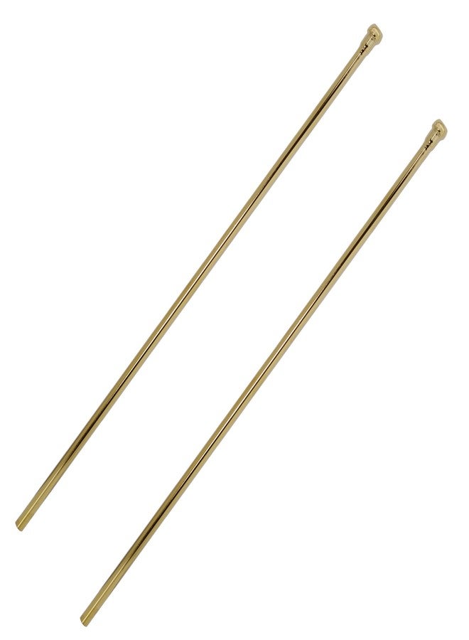 ويست براس خط إمداد صنبور نحاسي من Westbrass D120-2-01 بمقاس 3/8 بوصة × 20 بوصة، نحاس مصقول بتقنية PVD (عبوة من قطعتين) - Image 1