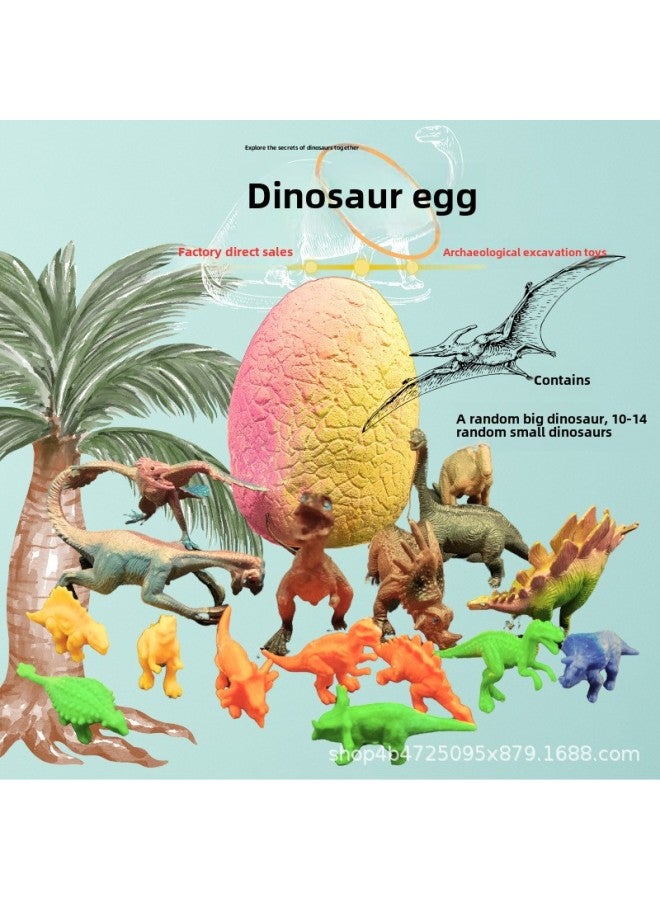 Fun Puzzle Archaeological Excavation Toys Children's Blind Box Handmade Gem Toys Stereo Ornaments Wholesale-Color:Big Dinosaur Egg To Send Digging Tools - Image 1