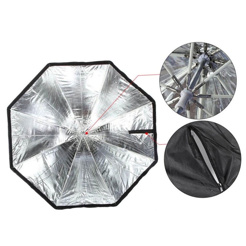Collapsible Octagonal Softbox Diffuser For Flash Speedlight Photography Video Lighting - Image 4