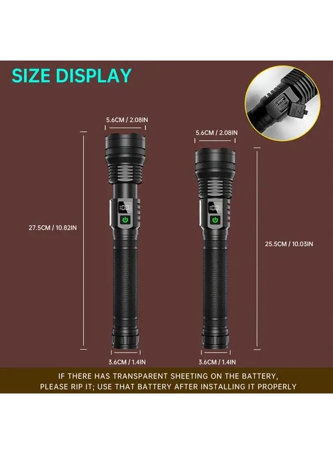 مصباح تخييم محمول، مصباح يدوي LED، مصباح عمل COB، قابل للسحب والتصغير، شحن عبر USB، 4 أوضاع - Image 4