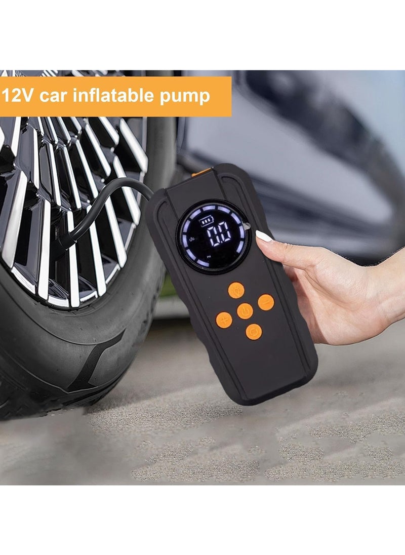Generic Jump Starter - LED Light Portable Charger, 12V Jump Starter Power Pack - Lightweight Quick Inflation Jump Start Battery Pack for Car Motorcycle Bikes E-bikes  - Image 2