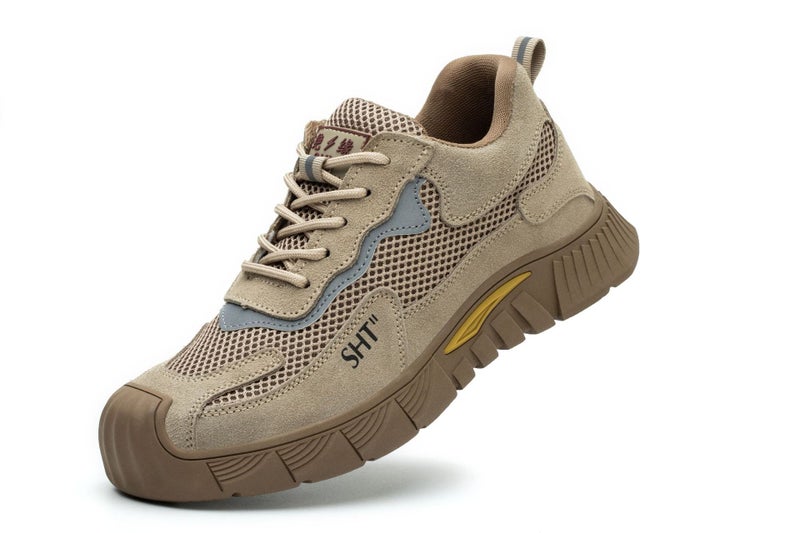 New Labor Protection Shoes Men'S Anti-Smashing Anti-Piercing Four Seasons Breathable Anti-Scald Welding Shoes Non-Slip Wear-Resistant Safety Shoes - Image 1