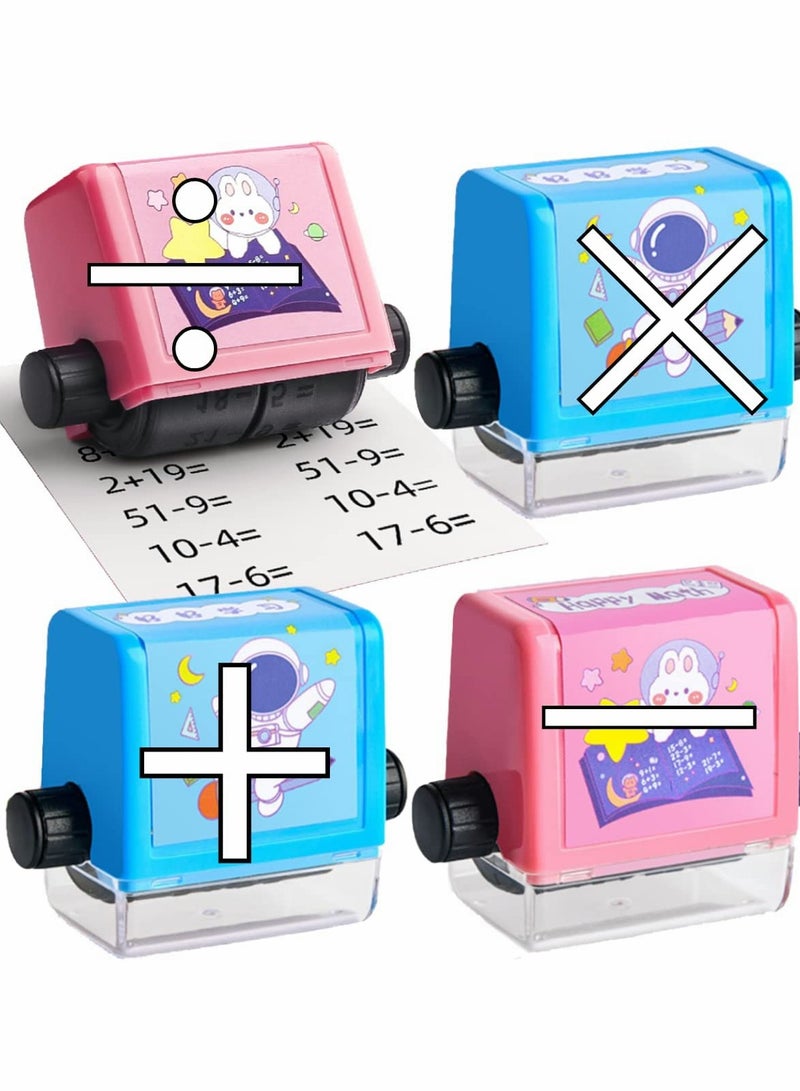 Excefore Roller Digital Teaching Stamp for Addition Subtraction Multiplication Division Combination Exercise within 100 for Preschool Kindergarten Homeschool Supplies  All Arithmetic - Image 1