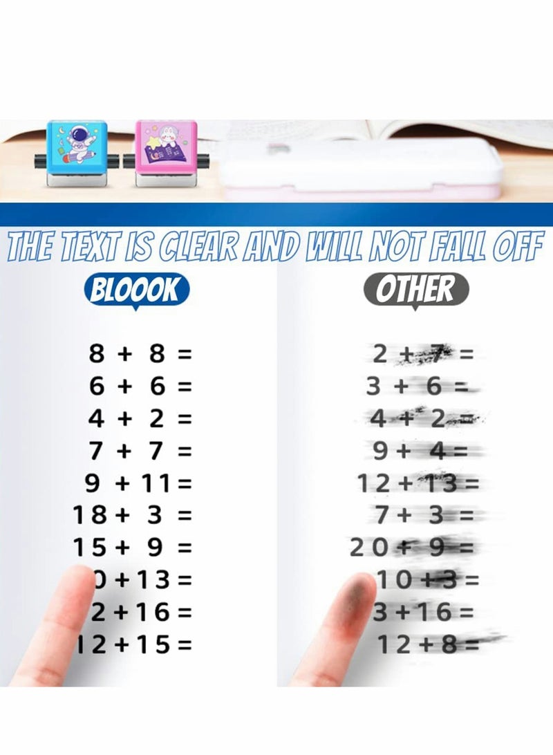 Excefore Roller Digital Teaching Stamp for Addition Subtraction Multiplication Division Combination Exercise within 100 for Preschool Kindergarten Homeschool Supplies  All Arithmetic - Image 3