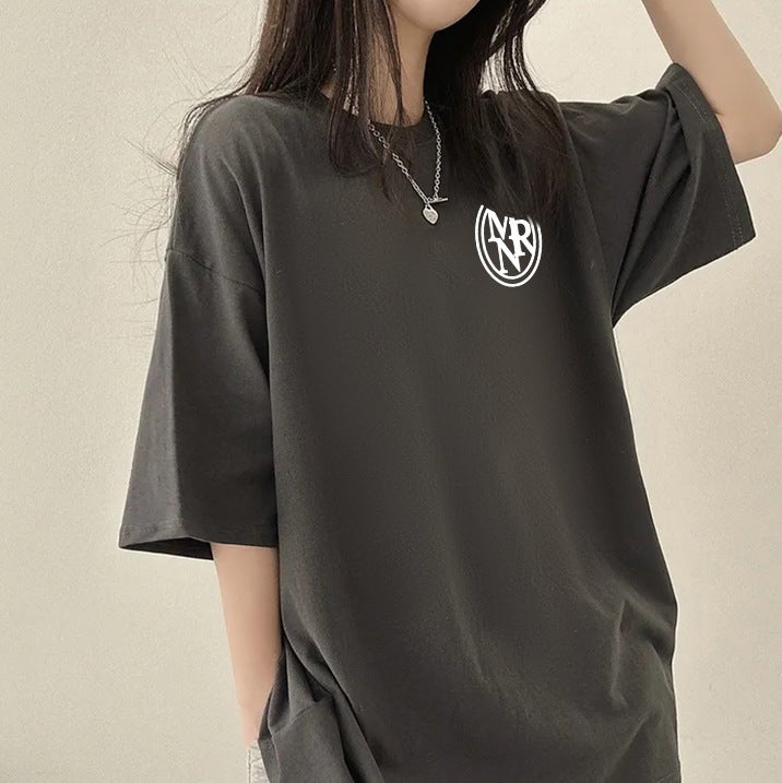 Factory Korean Style Ins Popular Brand Pure Cotton Short-Sleeved T-Shirt Women'S Loose Summer Students Outer Wear Top - Image 4