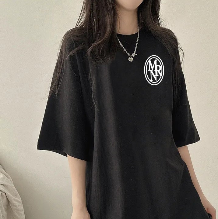 Factory Korean Style Ins Popular Brand Pure Cotton Short-Sleeved T-Shirt Women'S Loose Summer Students Outer Wear Top - Image 1