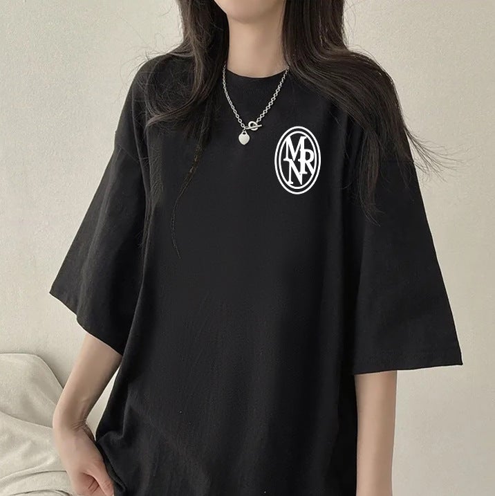 Factory Korean Style Ins Popular Brand Pure Cotton Short-Sleeved T-Shirt Women'S Loose Summer Students Outer Wear Top - Image 2