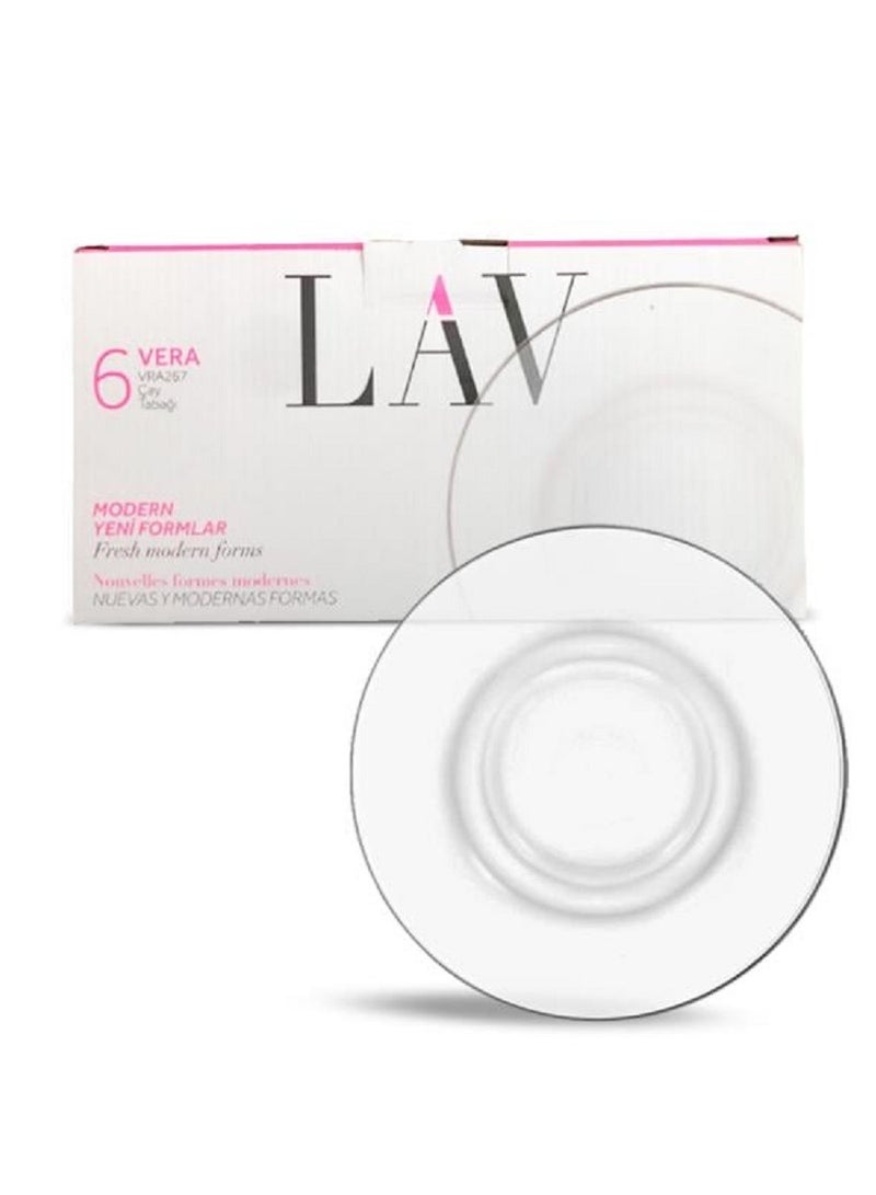 LAV 6 Pieces Vera Tea Plate Set 124Mm  - Image 3