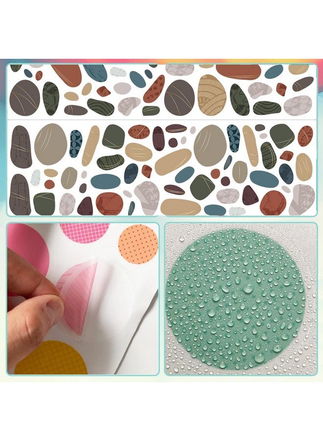 MEFOSS Colorful Pebble Wall Decals Boho Style Polka Dots Wall Stickers Peel and Stick Dot Wall Decals for Kids Bedroom Playroom Nursery Classroom Decorations - Image 4