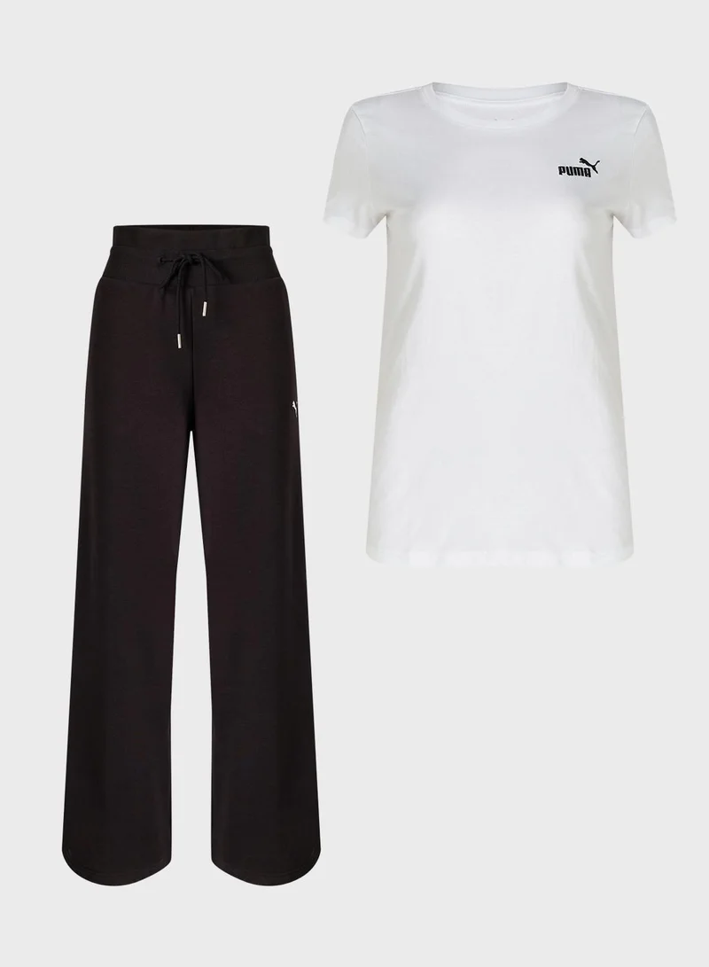 PUMA puma tshirt & sweatpants combo