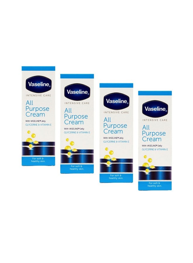 Vaseline Intensive Care All Purpose Cream, Cracked Skin Relief, 4-Pack. 1.41 FL Oz Each, 4 Tubes - Image 1