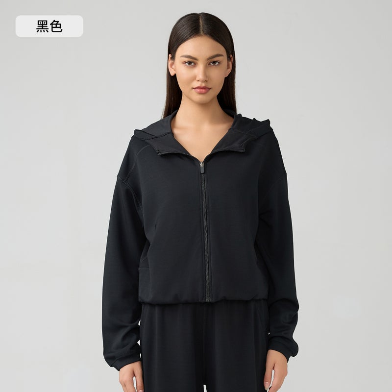 Generic Autumn Winter Casual Hoodie Zip Cardigan DAW166 Black