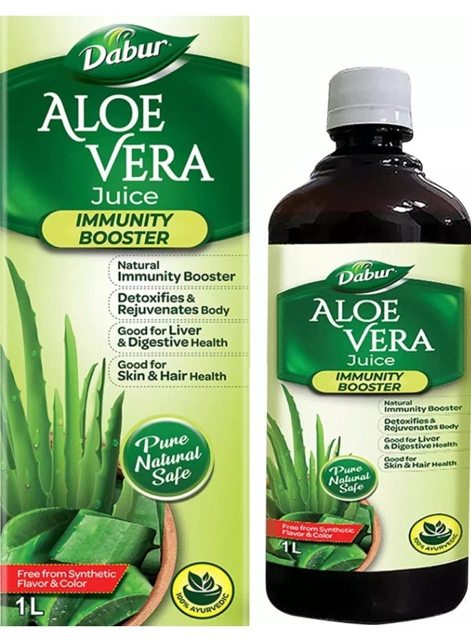 Dabur Aloe Vera Juice 1 Litre | Health Juice for Immunity, Digestion & Daily Wellness - Image 1